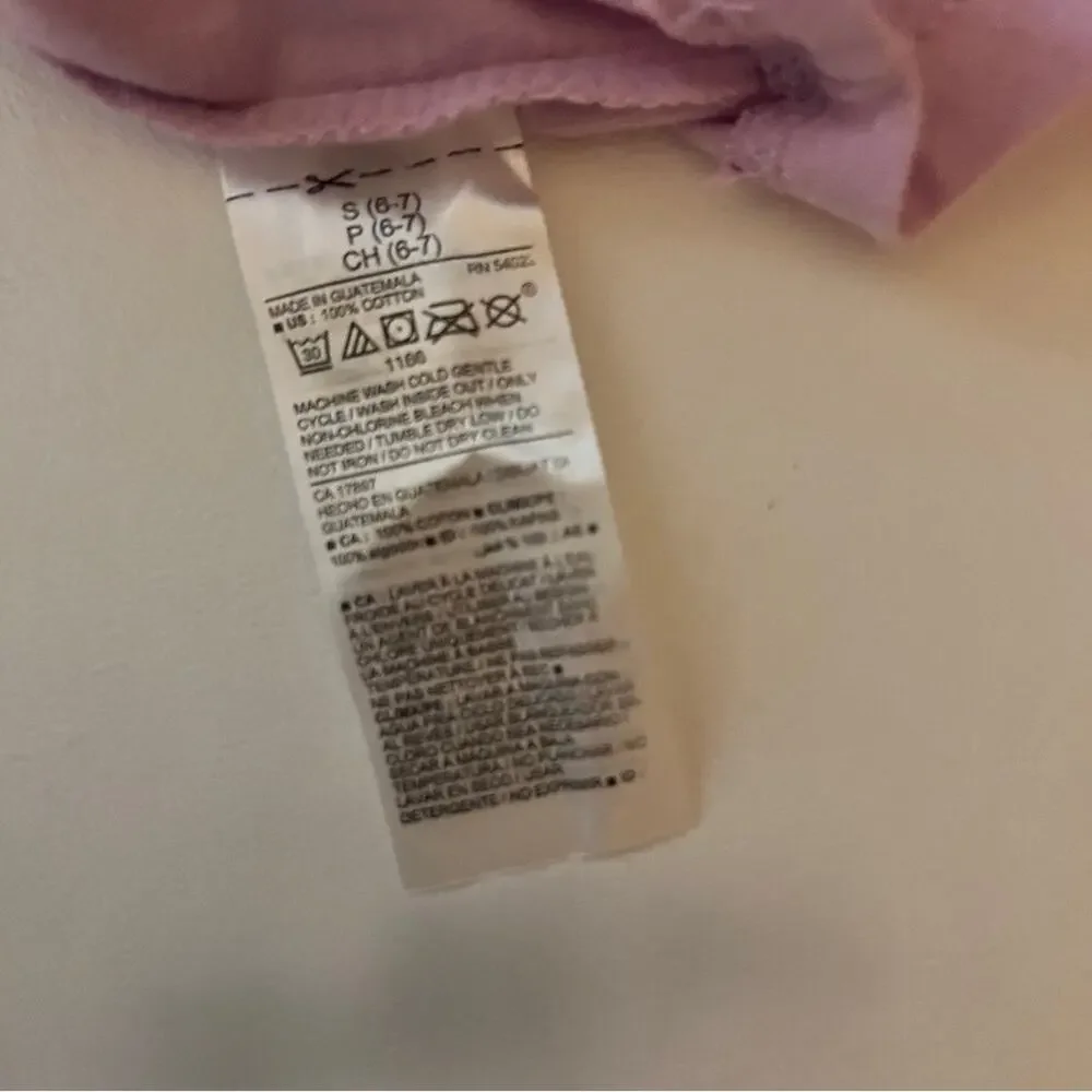 Old Navy Girl's Short Sleeve Graphic  Tee S 6-7